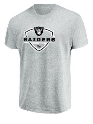 Majestic Oakland Raiders Nfl Primary Receiver Cotton Tee