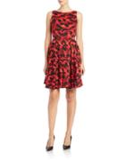 Taylor Printed Fit-and-flare Dress
