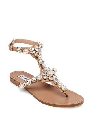 Steve Madden Chantel Embellished Leather Sandals