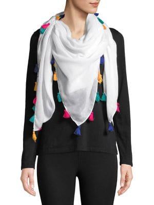 Design Lab Multicolored Tassel Scarf