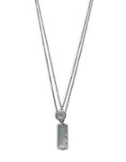 Design Lab Lord & Taylor Two Tiered Pendant Necklace