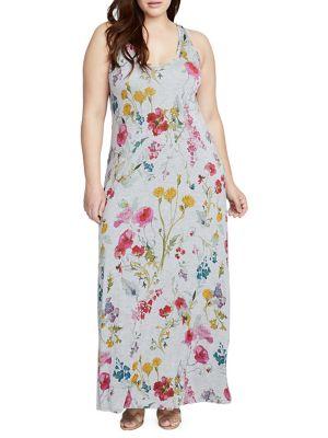 Rachel Rachel Roy Plus Racerback Floral Maxi Dress