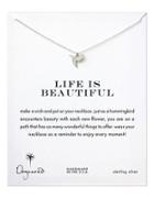 Dogeared Sterling Silver Life Is Beautiful Hummingbird Necklace