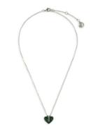 Vince Camuto Two-tone & Emerald & Clear Crystal Heart Pendant Necklace