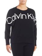Calvin Klein Performance Plus Heathered Logo Pullover