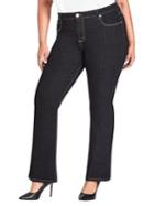 City Chic Plus Mid Rise Boot Cut Jeans