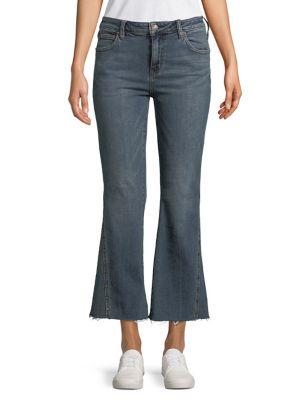 Free People Frayed Studded Jeans