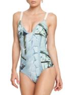 Entreaguas Limited Edition One-piece Multicolored Swimsuit