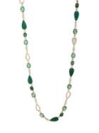 Anne Klein Aventura Mixed-stone Long Necklace