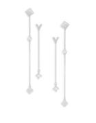 swarovski earrings silver tone crystal silvernight stud earrings | LookMazing