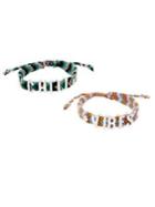 Bcbgeneration Chill & Vibes Silvertone Braided Friendship Bracelet