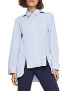 Bcbgmaxazria Striped High-low Shirt