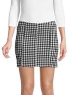 Free People Gingham Bodycon Skirt