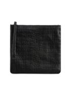 Day And Mood Small Textured Leather Clutch