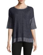 Two By Vince Camuto Ribbed Dolman-sleeve Sweater