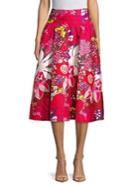Trina Turk Found In Translation Floral Midi Skirt