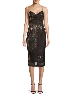 Cooper St Sequin Spaghetti-strap Dress