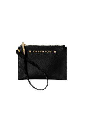 Michael Michael Kors Karla Leather Wristlet Wallet