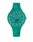 Versus Versace Fire Island Stainless Steel Silicone Strap Watch, Soq070016