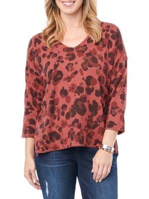 Democracy Printed Long-sleeve Sweater