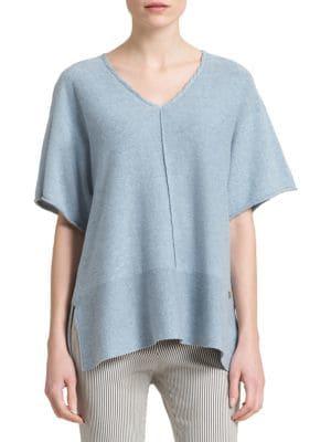 Dkny Marled V-neck Top