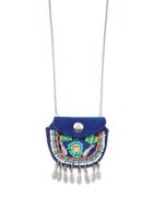 Design Lab Lord & Taylor Beaded Pouch Necklace