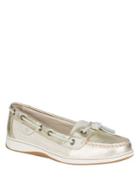 Sperry Dune Fish Metallic Leather Boat Shoes