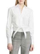 Lauren Ralph Lauren Tie-front Cotton Shirt