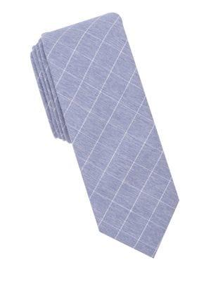 Lord Taylor Barnwell Check Cotton Slim Tie