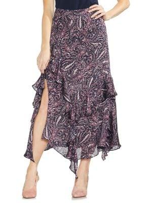 Vince Camuto Sapphire Bloom Printed Skirt