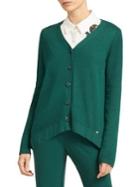 Donna Karan V-neck Buttoned Cardigan