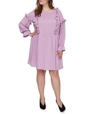 Junarose Plus Ruffle Long Sleeve Dress