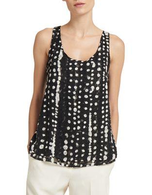 Donna Karan Sleeveless Hi-lo Top