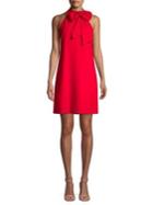 Vince Camuto Kors Crepe Bow Halterneck Shift Dress