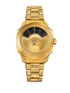 Versace Limited Edition Dylos Icon Yellow Goldtone Stainless Steel Watch, Vqu050015