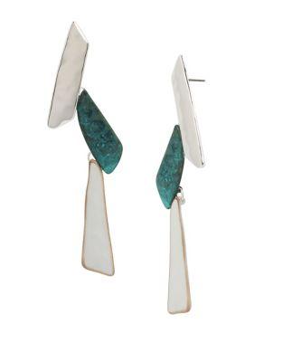 Robert Lee Morris Soho Fade Away Crystal Statement Earrings