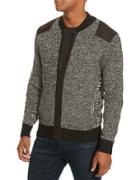 Kenneth Cole New York Marled Bomber Sweater