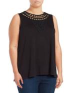 Context Plus Embellished Sleeveless Top