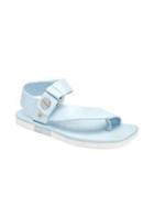 Calvin Klein Rikki Leather Cross Strap Sandals