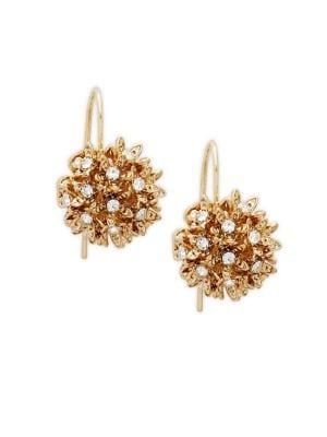 Miriam Haskell Cluster Flower Drop Earrings