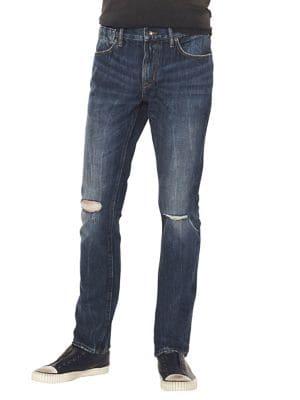 John Varvatos Star U.s.a. Bowery Ripped Knee Jeans