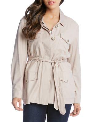 Karen Kane Belted Cargo Jacket