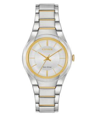 Citizen Eco-drive Polished Two-tone Stainless Steel Bracelet Watch