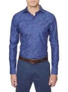Hickey Freeman Jacquard Long-sleeve Shirt