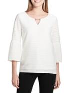 Calvin Klein Ottoman Bell-sleeve Top