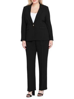 Tahari Arthur S. Levine Peak Lapel Jacket And Straight-leg Paint Suit