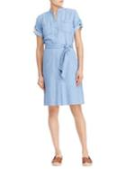 Lauren Ralph Lauren Petite Short-sleeve Denim Shirtdress