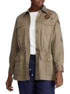 Lauren Ralph Lauren Plus Military-inspired Twill Jacket