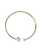 Bcbgeneration Pearl Group Faux Pearl & 12k Yellow Goldplated Choker Necklace