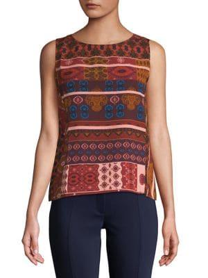 Lord & Taylor Printed Sleeveless Top
